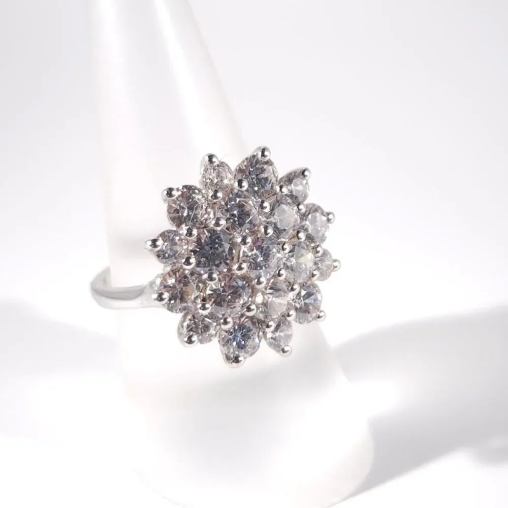 Simulated Diamond Swarovski Ring Cubic Zirconia Size 7